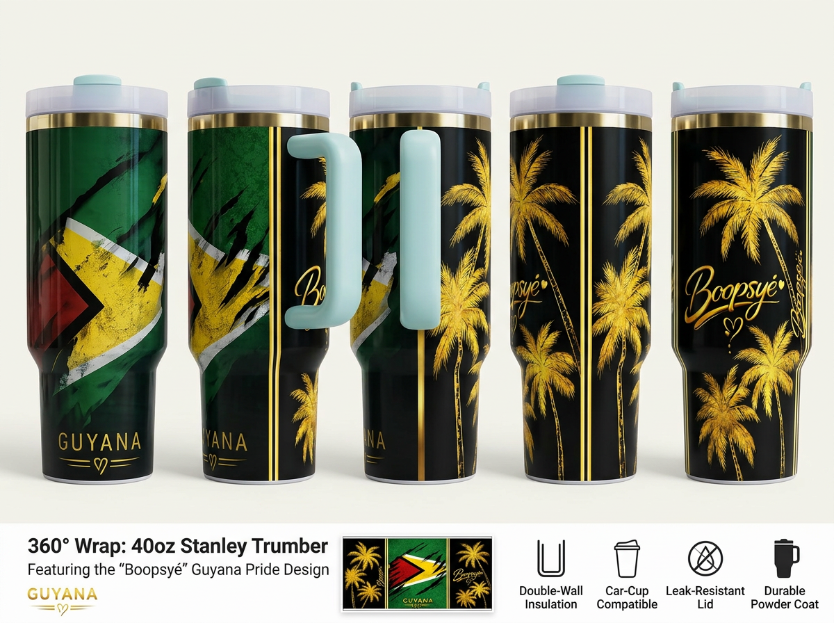 Boopsyé Guyana 40oz Tumbler